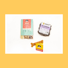 Load image into Gallery viewer, New! PUPPY PACK includes Hold-a-Chew, Collagen Twists, Bully Sticks, Training Bites & Training Tip Card