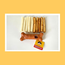 Load image into Gallery viewer, STARTER PACK includes Hold-a-Chew, Natural &amp; Chicken Collagen Rolls
